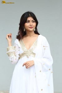actress Srijita Ghosh cute photo shoot in a white salwar dress