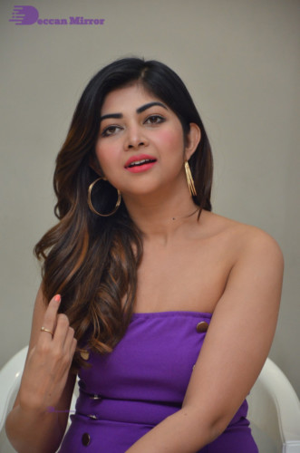 Telugu Actress Srijita Ghosh Photoshoot in a blue dress