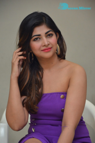 Telugu Actress Srijita Ghosh Photoshoot in a blue dress