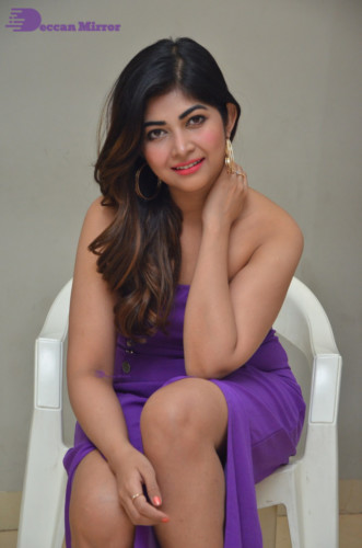 Telugu Actress Srijita Ghosh Photoshoot in a blue dress