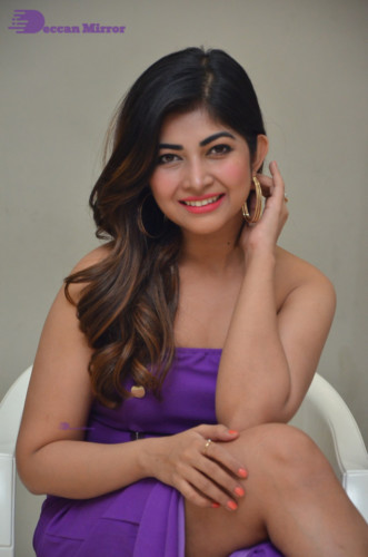 Telugu Actress Srijita Ghosh Photoshoot in a blue dress