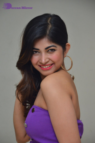 Telugu Actress Srijita Ghosh Photoshoot in a blue dress