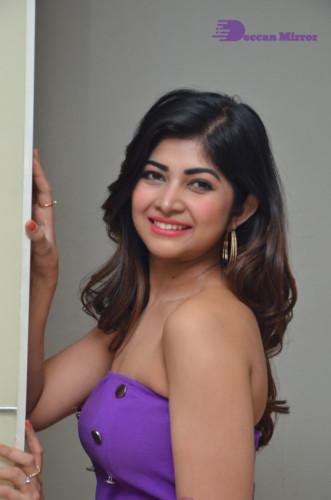 Telugu Actress Srijita Ghosh Photoshoot in a blue dress