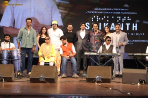 Srikanth Song Launch attended by Rajkummar Rao, Alaya F, Udit Narayan, and Aamir Khan