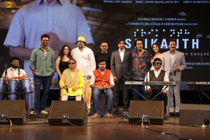 Srikanth Song Launch attended by Rajkummar Rao, Alaya F, Udit Narayan, and Aamir Khan