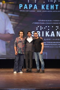 Srikanth Song Launch attended by Rajkummar Rao, Alaya F, Udit Narayan, and Aamir Khan