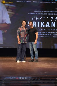 Srikanth Song Launch attended by Rajkummar Rao, Alaya F, Udit Narayan, and Aamir Khan