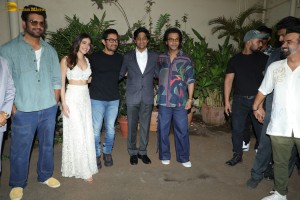Srikanth Song Launch attended by Rajkummar Rao, Alaya F, Udit Narayan, and Aamir Khan