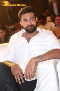 Varsha Bollamma, Indraja and Raj Tarun attend the Pre-Release function of the movie Stand Up Rahul