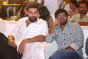 Varsha Bollamma, Indraja and Raj Tarun attend the Pre-Release function of the movie Stand Up Rahul