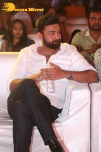 Varsha Bollamma, Indraja and Raj Tarun attend the Pre-Release function of the movie Stand Up Rahul