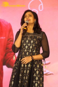 Varsha Bollamma, Indraja and Raj Tarun attend the Pre-Release function of the movie Stand Up Rahul