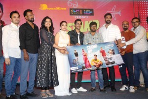 Varsha Bollamma, Indraja and Raj Tarun attend the Pre-Release function of the movie Stand Up Rahul