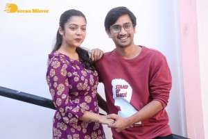 Pictures from Telugu Movie 'Stand Up Rahul' Press Meet - attended by Actors Raj Tarun, Varsha Bollamma, and Director Santo Mohan