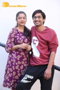 Pictures from Telugu Movie 'Stand Up Rahul' Press Meet - attended by Actors Raj Tarun, Varsha Bollamma, and Director Santo Mohan