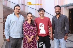 Pictures from Telugu Movie 'Stand Up Rahul' Press Meet - attended by Actors Raj Tarun, Varsha Bollamma, and Director Santo Mohan
