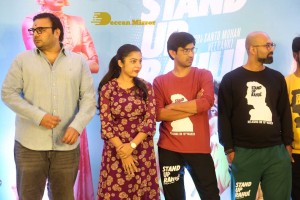 Pictures from Telugu Movie 'Stand Up Rahul' Press Meet - attended by Actors Raj Tarun, Varsha Bollamma, and Director Santo Mohan
