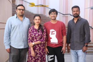 Pictures from Telugu Movie 'Stand Up Rahul' Press Meet - attended by Actors Raj Tarun, Varsha Bollamma, and Director Santo Mohan