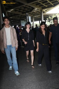 Suhana Khan, Khushi Kapoor, and Agastya Nanda spotted at mumbai airport on June 20, 2023