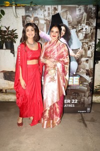 Sukhee Special Screening attended by Shilpa Shetty, Rekha, Kusha Kapila, and others
