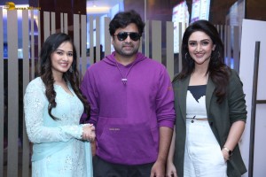 Sundarakanda Teaser Launch attended by Nara Rohith, Virti Vaghani, Sridevi Vijaykumar, Vasuki Anand, and Naresh