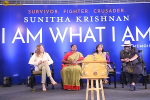 Sunitha Krishnan’s Book Launch attended by US Consul General Jennifer Larson and Telangana Minister Danasari Seethakka