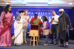 Sunitha Krishnan’s Book Launch attended by US Consul General Jennifer Larson and Telangana Minister Danasari Seethakka