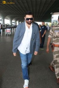 Gadar 2 Star Sunny Deol spotted at Mumbai Airport on Aug 18, 2023
