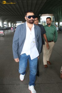 Gadar 2 Star Sunny Deol spotted at Mumbai Airport on Aug 18, 2023