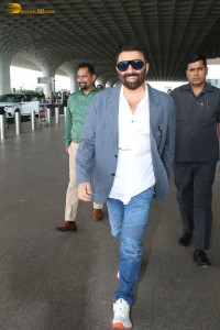 Gadar 2 Star Sunny Deol spotted at Mumbai Airport on Aug 18, 2023