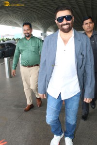 Gadar 2 Star Sunny Deol spotted at Mumbai Airport on Aug 18, 2023