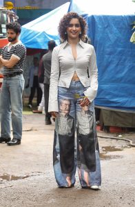 Sunny Sanskari Ki Tulsi Kumari Promoted by Janhvi Kapoor, Varun Dhawan, and Sanya Malhotra in Filmistan