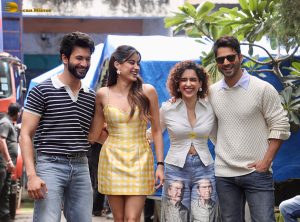 Sunny Sanskari Ki Tulsi Kumari Promoted by Janhvi Kapoor, Varun Dhawan, and Sanya Malhotra in Filmistan
