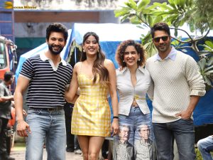 Sunny Sanskari Ki Tulsi Kumari Promoted by Janhvi Kapoor, Varun Dhawan, and Sanya Malhotra in Filmistan
