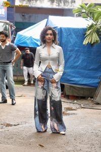 Sunny Sanskari Ki Tulsi Kumari Promoted by Janhvi Kapoor, Varun Dhawan, and Sanya Malhotra in Filmistan