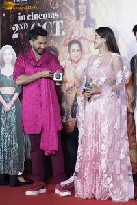 Sunny Sanskari Ki Tulsi Kumari Trailer Launch attended by Varun Dhawan and Janhvi Kapoor