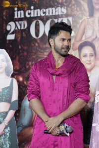 Sunny Sanskari Ki Tulsi Kumari Trailer Launch attended by Varun Dhawan and Janhvi Kapoor