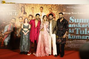Sunny Sanskari Ki Tulsi Kumari Trailer Launch attended by Varun Dhawan and Janhvi Kapoor