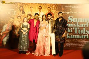 Sunny Sanskari Ki Tulsi Kumari Trailer Launch attended by Varun Dhawan and Janhvi Kapoor
