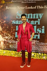 Sunny Sanskari Ki Tulsi Kumari Trailer Launch attended by Varun Dhawan and Janhvi Kapoor