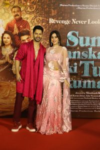 Sunny Sanskari Ki Tulsi Kumari Trailer Launch attended by Varun Dhawan and Janhvi Kapoor