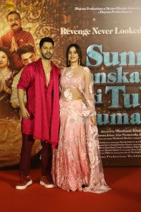 Sunny Sanskari Ki Tulsi Kumari Trailer Launch attended by Varun Dhawan and Janhvi Kapoor