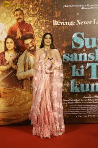Sunny Sanskari Ki Tulsi Kumari Trailer Launch attended by Varun Dhawan and Janhvi Kapoor
