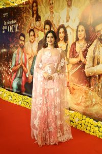 Sunny Sanskari Ki Tulsi Kumari Trailer Launch attended by Varun Dhawan and Janhvi Kapoor
