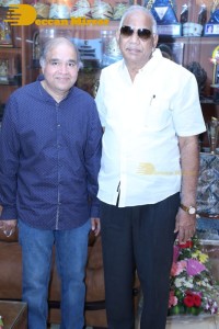 Telugu Superstar Krishna Birthday celebrations attended by his step son Naresh and fans