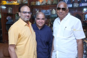 Telugu Superstar Krishna Birthday celebrations attended by his step son Naresh and fans