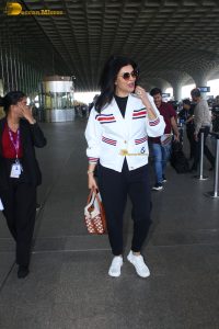 actress and former miss universe Sushmita Sen stylish look at mumbai airport
