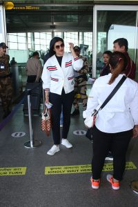 actress and former miss universe Sushmita Sen stylish look at mumbai airport