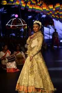 former miss universe and bollywood actress Sushmita Sen ramp walk at a fashion show