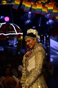 former miss universe and bollywood actress Sushmita Sen ramp walk at a fashion show
